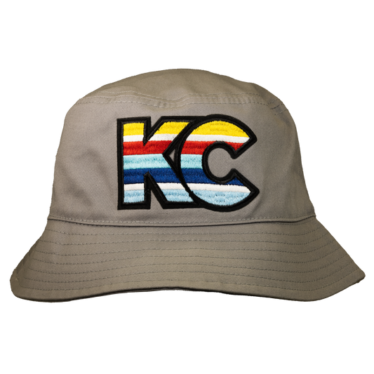 JUSTIN KC Bucket Hat in Light Grey