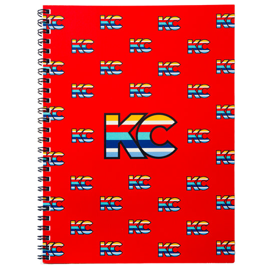 KC Splash Spiral Notebook in Red