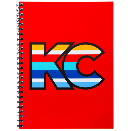 KC Spiral Notebook in Red