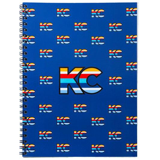 KC Splash Spiral Notebook in Royal Blue