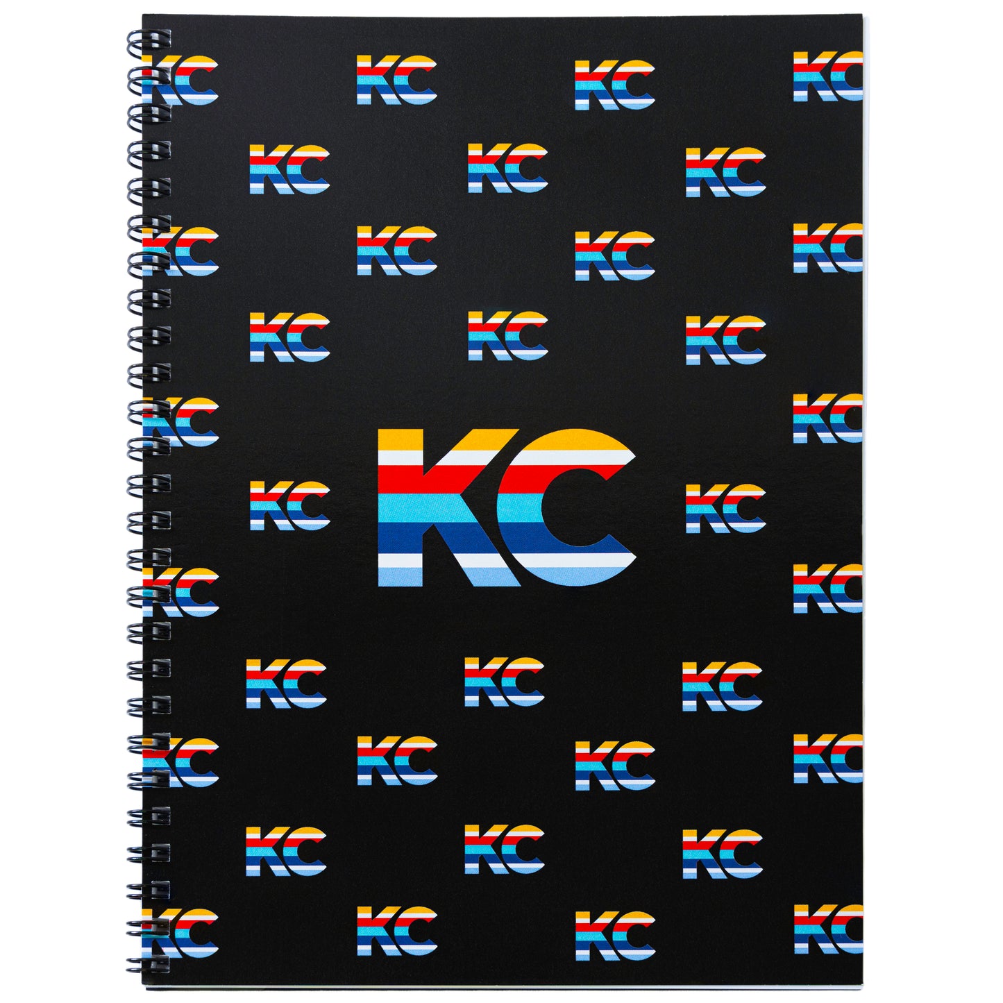 KC Splash Spiral Notebook in Black