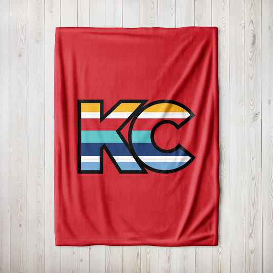 KC Blanket Medium Big KC in Red