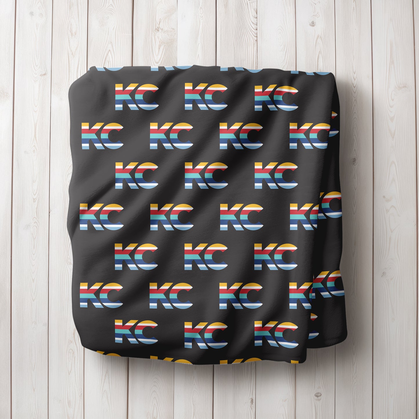 KC Baby Blanket in Black