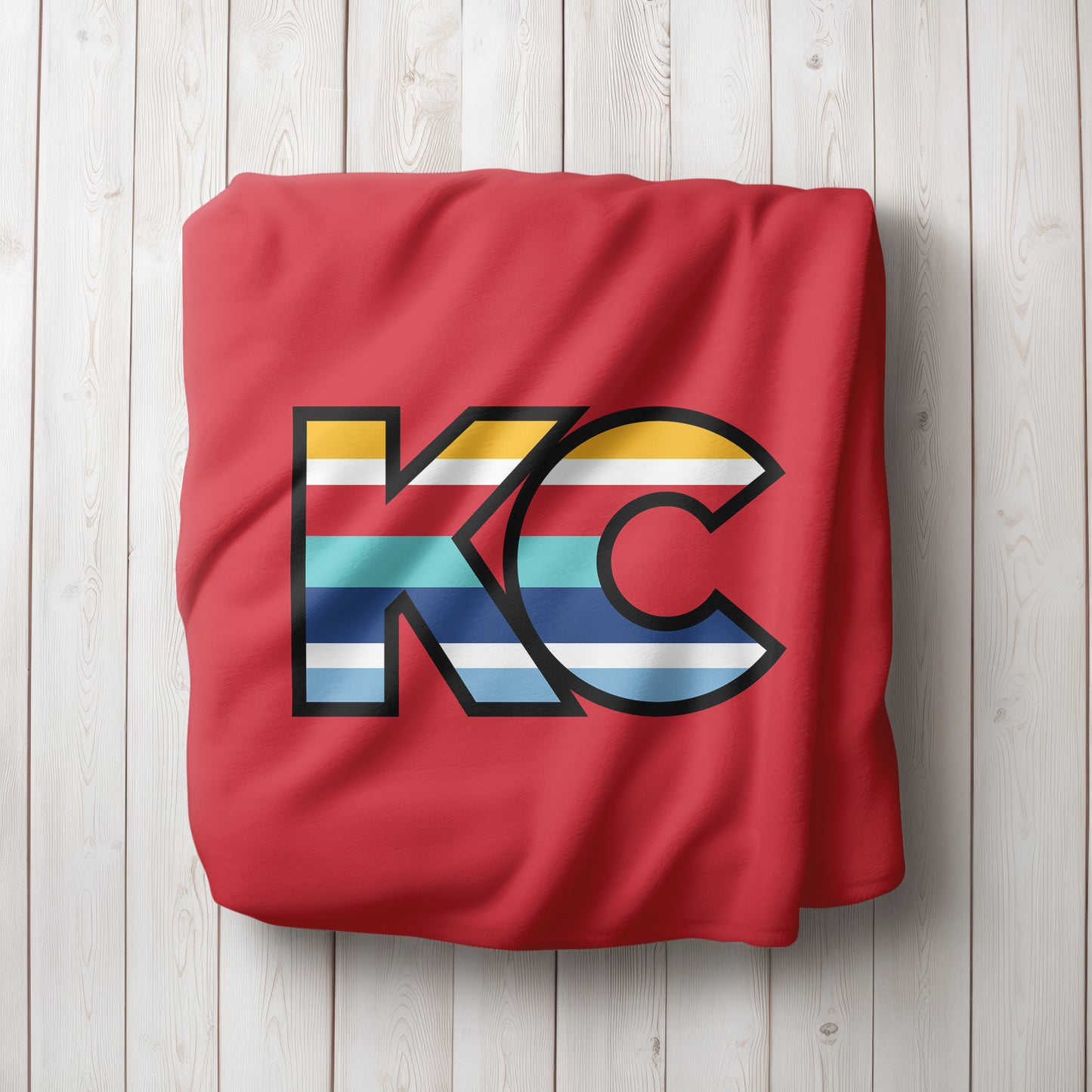 KC Blanket Medium Big KC in Red