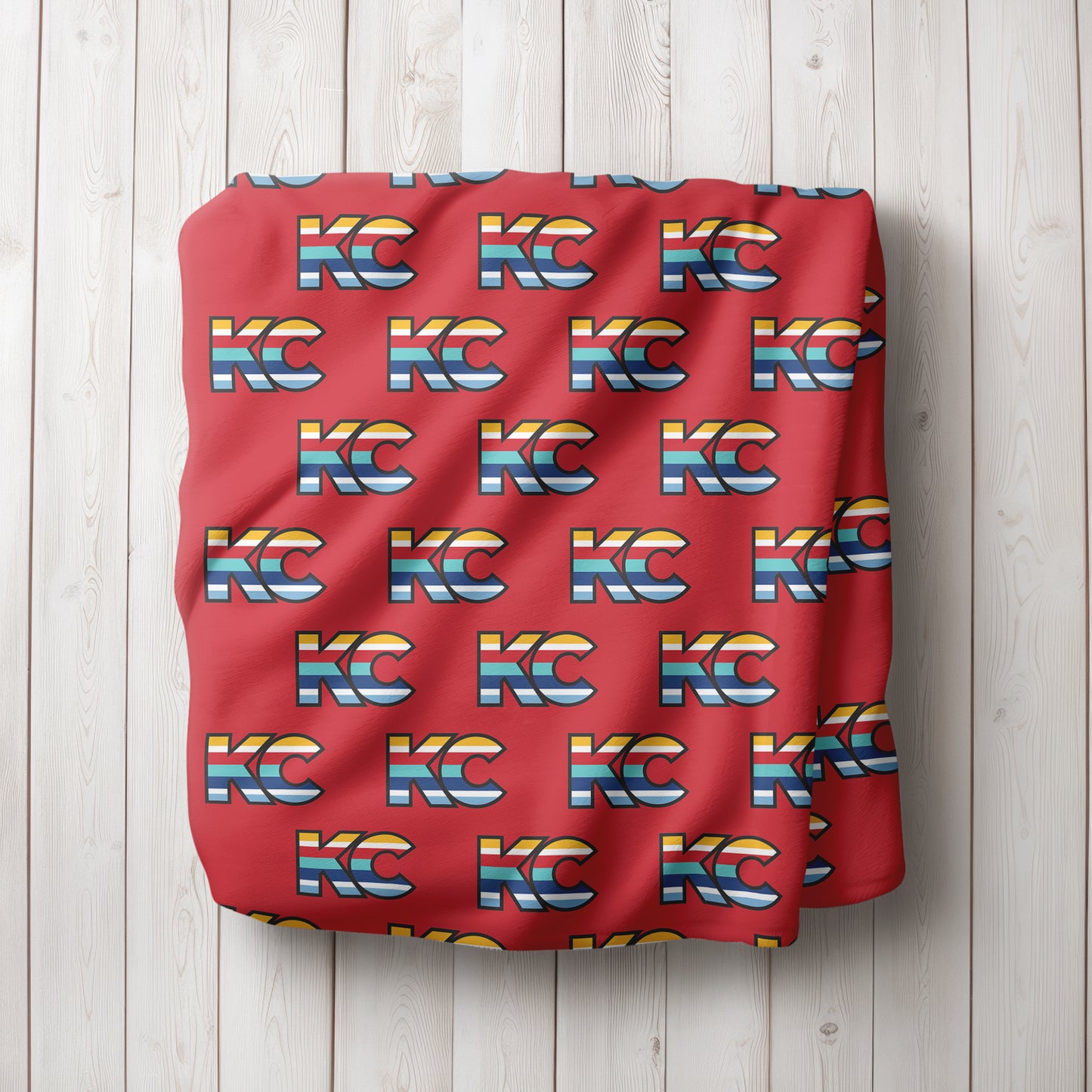 KC Baby Blanket in Red