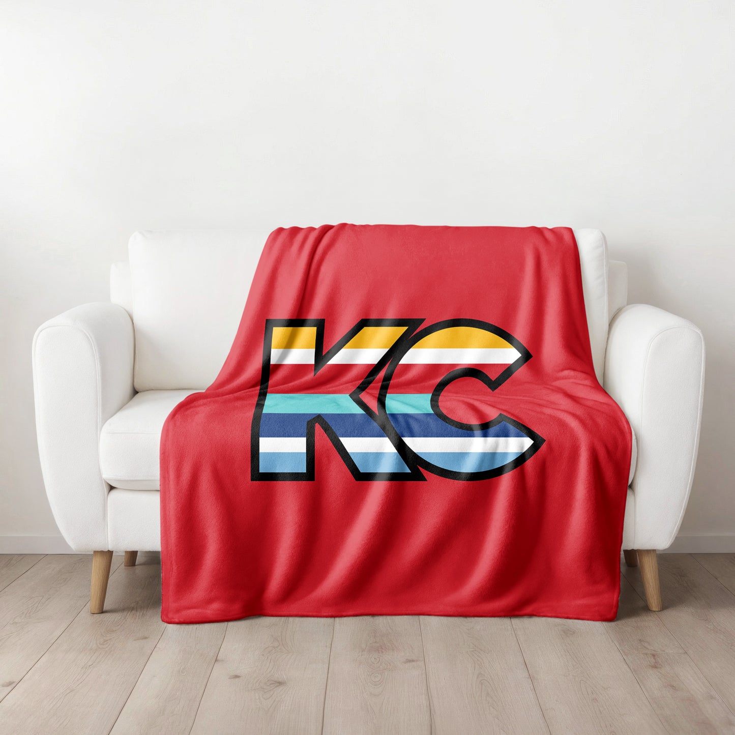 KC Blanket Medium Big KC in Red