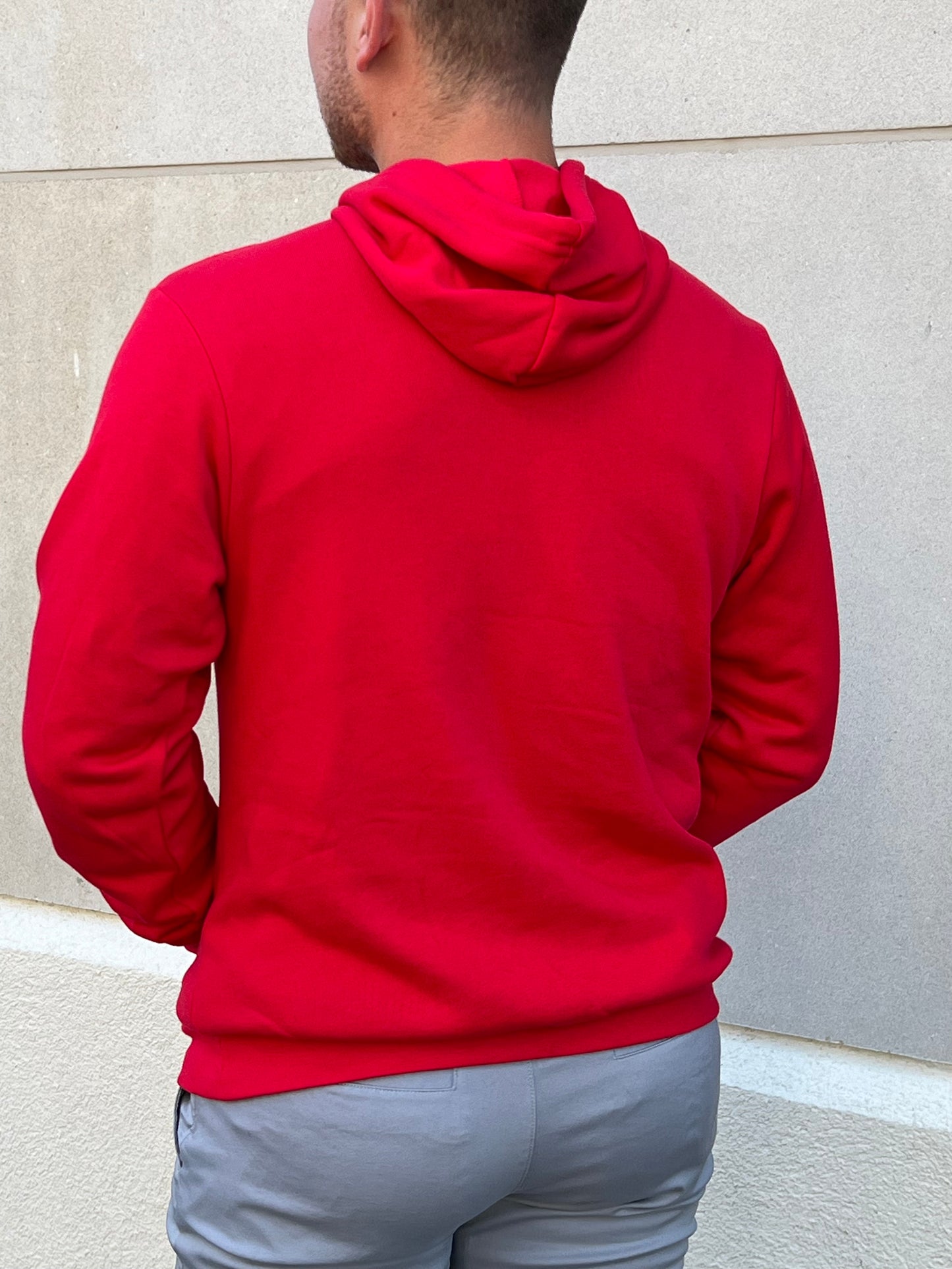 ATHENA KC Unisex Sponge Pullover Hoodie in Red