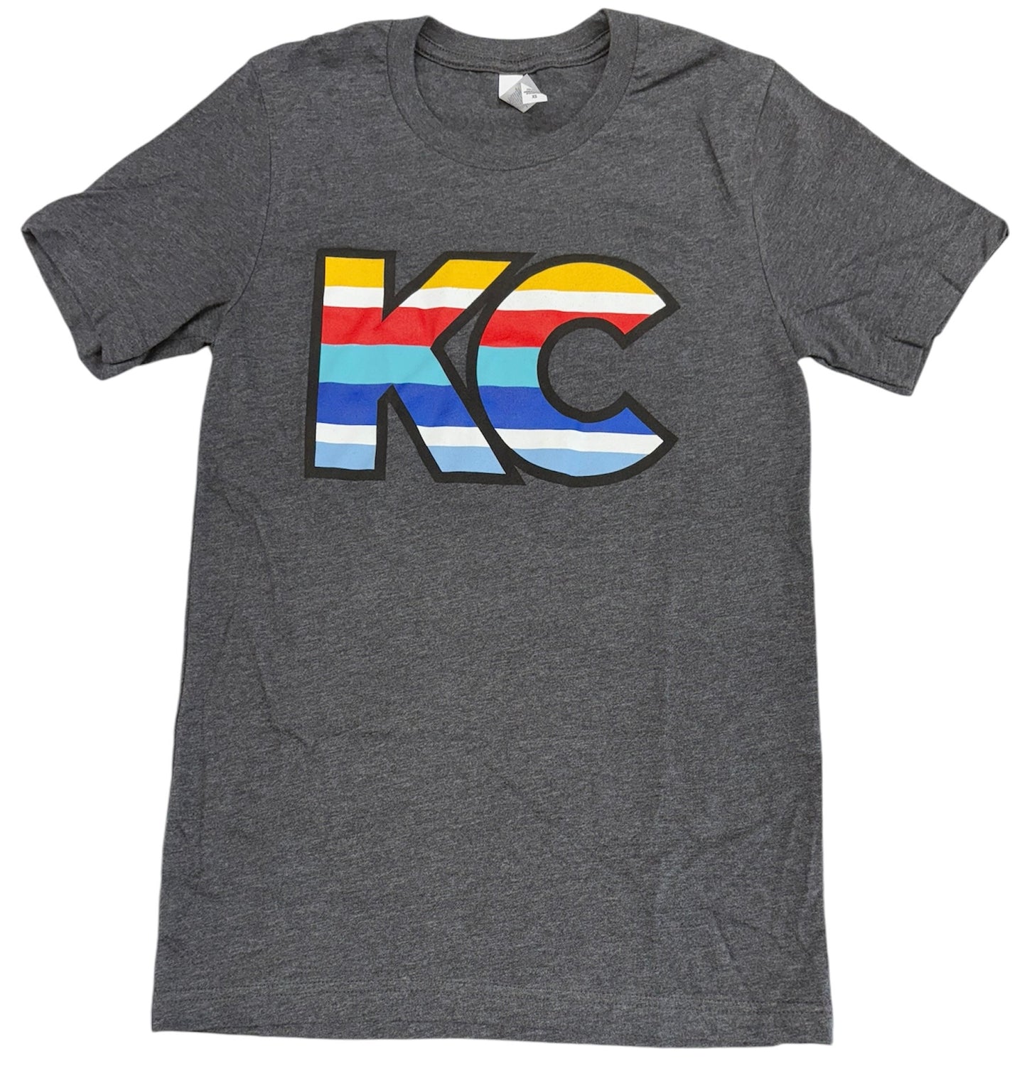 DAVIS KC Unisex Heather Short Sleeve Tee in Dark Grey Heather