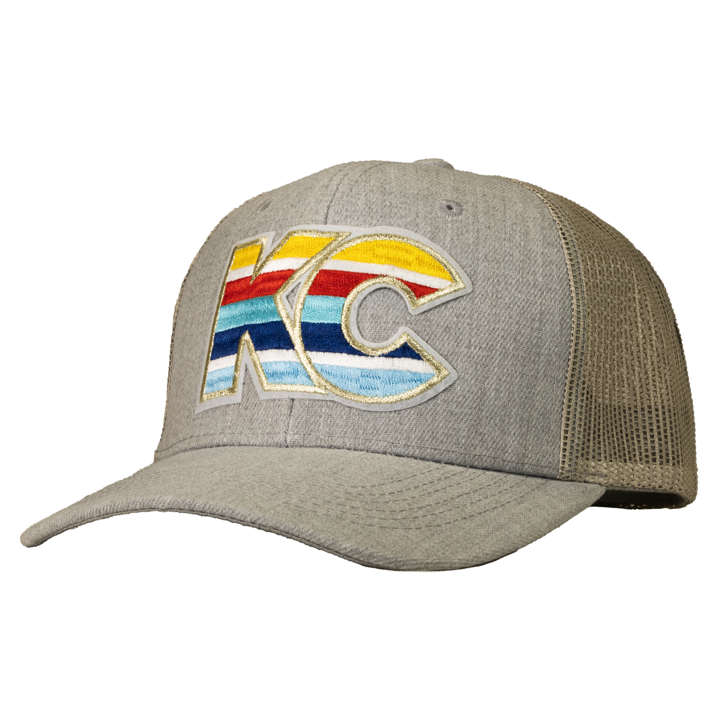 KORY KC 6 Panel Curve Trucker Mesh Hat