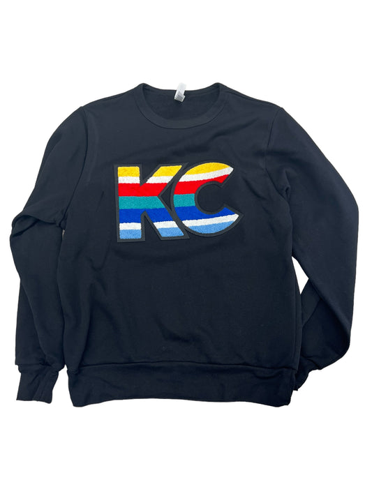 HENRY KC Unisex Sponge Fleece Classic Crewneck Sweatshirt in Black