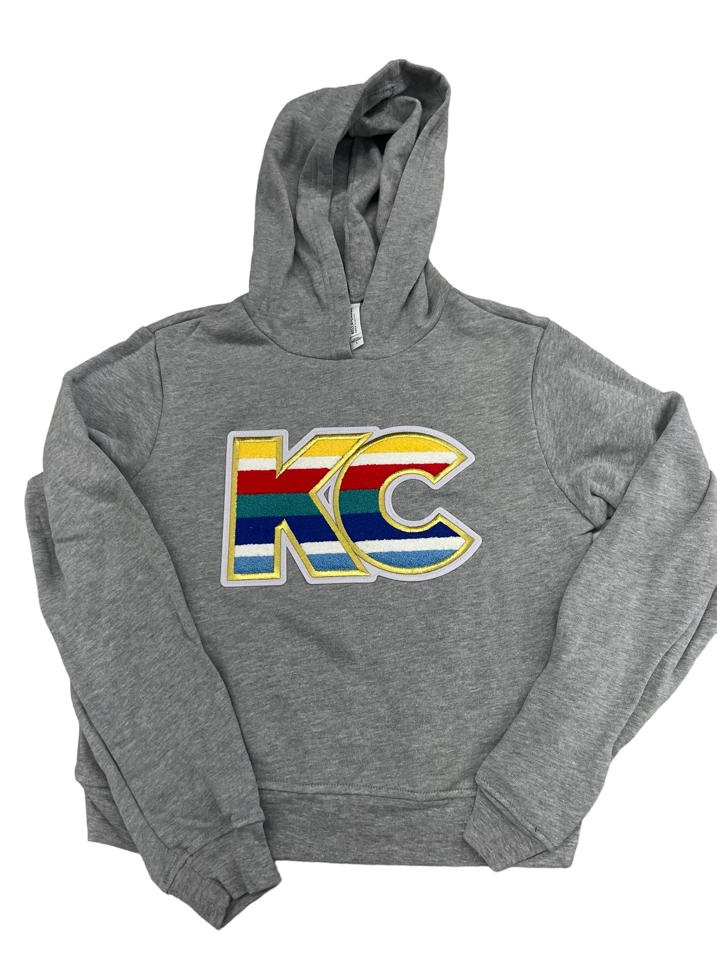 KASSIE KC Women's Classic Pullover Hoodie in Athletic Heather