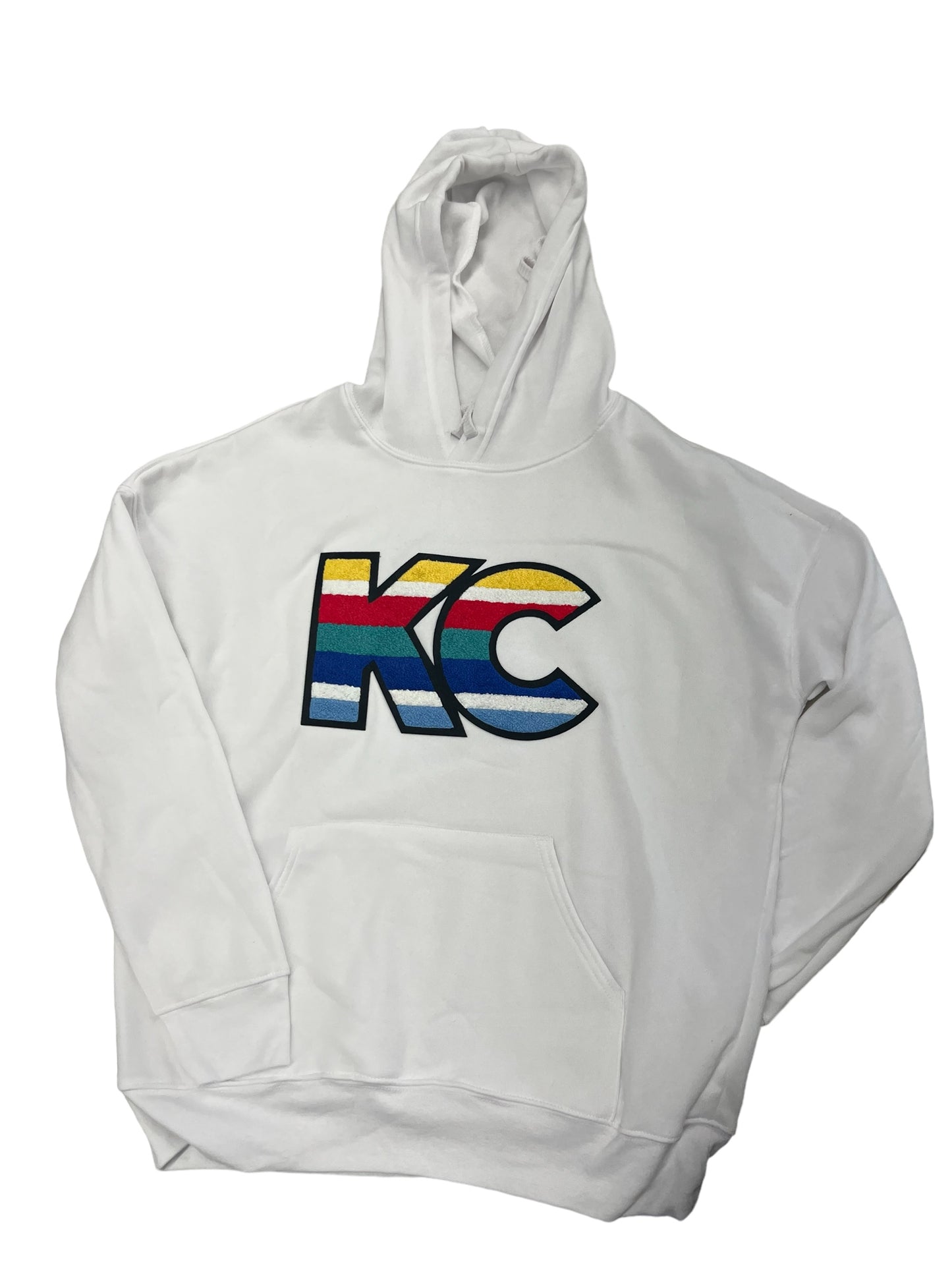 OWEN KC Unisex Sponge Fleece Pullover Hoodie in White