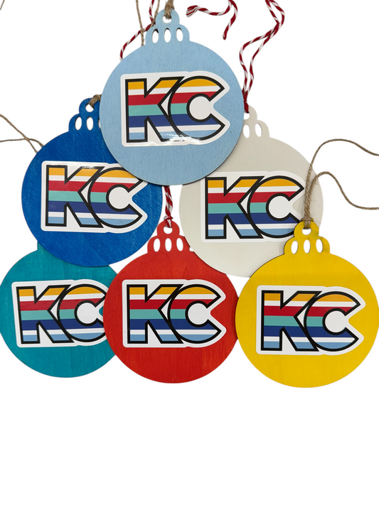 KC Wooden Christmas Ornament