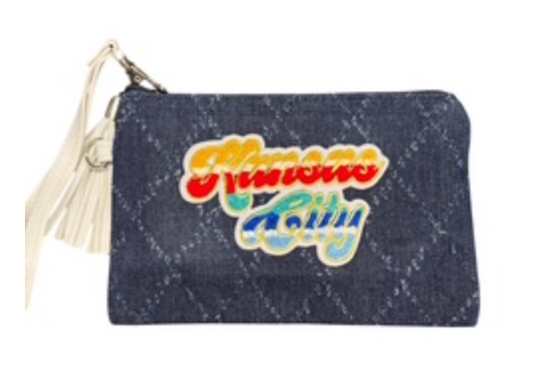 STEPHANIE KC Denim Coin Purse